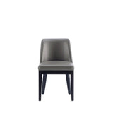 Gansevoort Faux Leather Dining Chair in Pebble Grey - Set of 2 DC051-PE Manhattan Comfort