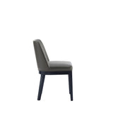 Gansevoort Faux Leather Dining Chair in Pebble Grey - Set of 2 DC051-PE Manhattan Comfort