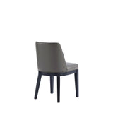 Gansevoort Faux Leather Dining Chair in Pebble Grey - Set of 2 DC051-PE Manhattan Comfort