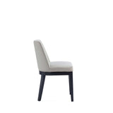 Gansevoort Faux Leather Dining Chair in Stone Grey - Set of 2 DC051-ST Manhattan Comfort