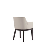 Gansevoort Faux Leather Dining Armchair in Stone Grey DC051AR-ST Manhattan Comfort