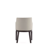 Gansevoort Faux Leather Dining Armchair in Stone Grey DC051AR-ST Manhattan Comfort