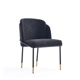 Manhattan Comfort Flor Modern Dining Chair Black DC052-BK