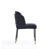 Manhattan Comfort Flor Modern Dining Chair Black DC052-BK