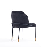 Manhattan Comfort Flor Modern Dining Chair Black DC052-BK