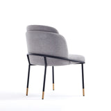 Manhattan Comfort Flor Modern Dining Chair Grey DC052-GY