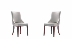 Manhattan Comfort Shubert Modern Dining Chairs - Set of 2 Light Grey DC055-LG