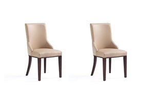 Manhattan Comfort Shubert Modern Dining Chairs - Set of 2 Tan DC055-TN