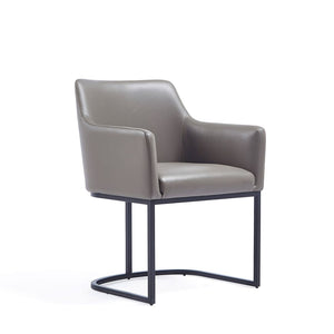 Manhattan Comfort Serena Modern Dining Armchair Grey DC056AR-GY