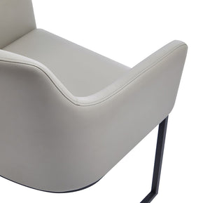 Manhattan Comfort Serena Modern Dining Armchair Light Grey DC056AR-LG