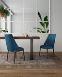 Kara Dining Side Chair in Blue- Set of 2 DC057-BL Manhattan Comfort