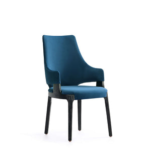 Kara Dining Arm Chair in Blue DC057AR-BL Manhattan Comfort