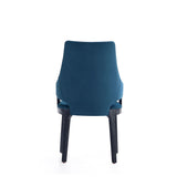 Kara Dining Arm Chair in Blue DC057AR-BL Manhattan Comfort