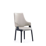 Kara Dining Arm Chair in Light Grey DC057AR-LG Manhattan Comfort