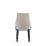 Kara Dining Arm Chair in Light Grey DC057AR-LG Manhattan Comfort