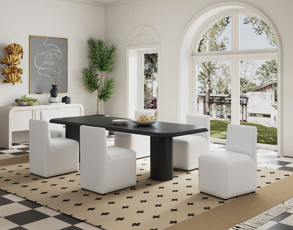 Manhattan Comfort Anna Square Modern Dining Chair Cream DC058-CR