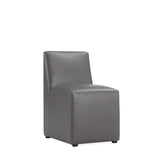 Anna Square Faux Leather Dining Chair in Pewter DC058-PE Manhattan Comfort