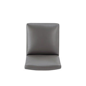 Anna Square Faux Leather Dining Chair in Pewter DC058-PE Manhattan Comfort