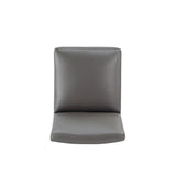 Anna Square Faux Leather Dining Chair in Pewter DC058-PE Manhattan Comfort