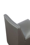 Anna Square Faux Leather Dining Chair in Pewter DC058-PE Manhattan Comfort