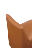 Anna Square Faux Leather Dining Chair in Saddle DC058-SA Manhattan Comfort