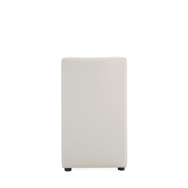 Anna Square Faux Leather Dining Chair in Light Stone Grey DC058-ST Manhattan Comfort