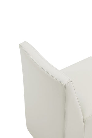 Anna Square Faux Leather Dining Chair in Light Stone Grey DC058-ST Manhattan Comfort