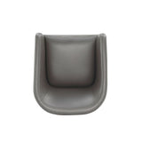 Anna Round Faux Leather Dining Armchair in Pewter DC059AR-PE Manhattan Comfort