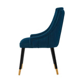 Manhattan Comfort Eda Modern Dining Chair Midnight Blue DC073-BL