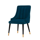 Manhattan Comfort Eda Modern Dining Chair Midnight Blue DC073-BL