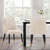 Manhattan Comfort Eda Modern Dining Chair Cream DC073-CR