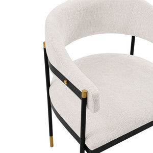 Manhattan Comfort Lia Modern Dining Armchair Cream DC074-CR