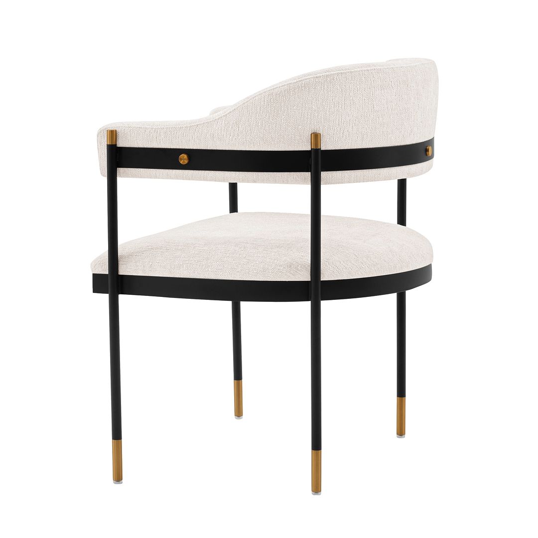 Manhattan Comfort Lia Modern Dining Armchair Cream DC074-CR