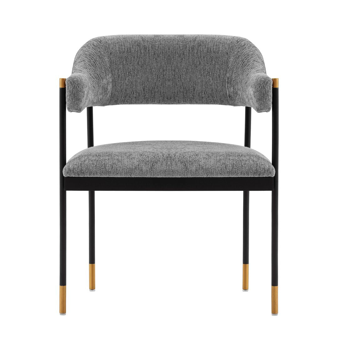 Manhattan Comfort Lia Modern Dining Armchair Grey DC074-GY