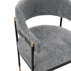 Manhattan Comfort Lia Modern Dining Armchair Grey DC074-GY