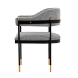 Manhattan Comfort Lia Modern Dining Armchair Grey DC074-GY