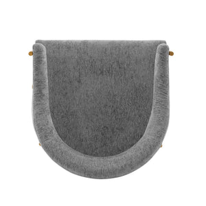 Manhattan Comfort Lia Modern Dining Armchair Grey DC074-GY