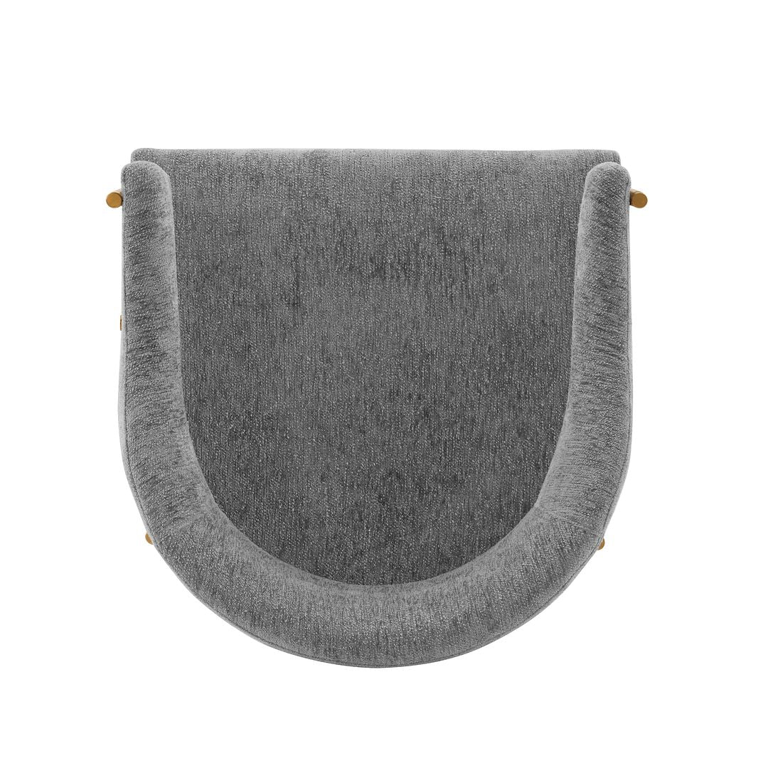 Manhattan Comfort Lia Modern Dining Armchair Grey DC074-GY