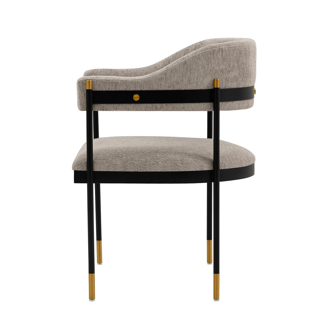 Manhattan Comfort Lia Modern Dining Armchair Stone DC074-ST