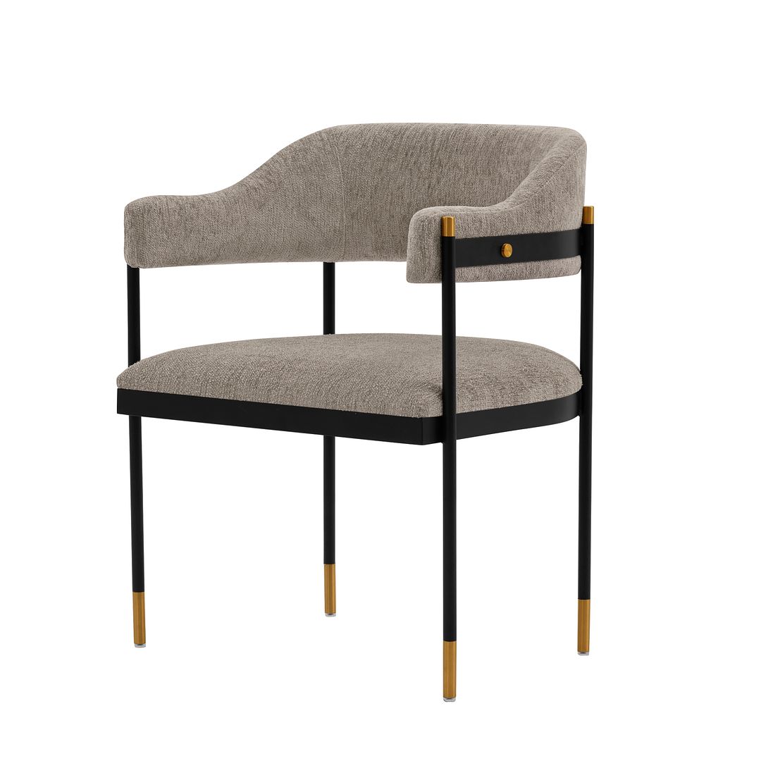 Manhattan Comfort Lia Modern Dining Armchair Stone DC074-ST