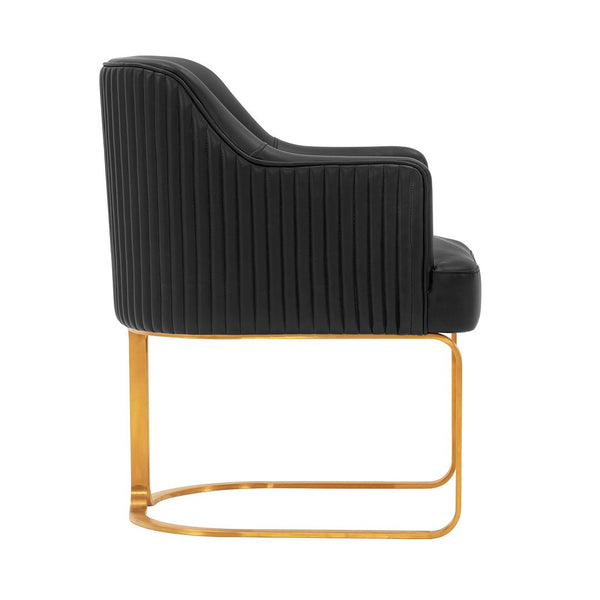 Manhattan Comfort Edra Modern Dining Armchair Black DC078-BK