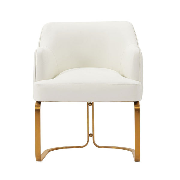 Manhattan Comfort Edra Modern Dining Armchair Cream DC078-CR