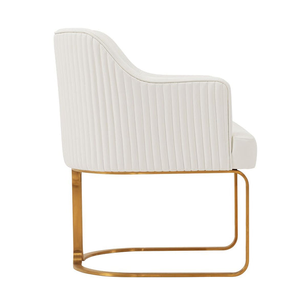Manhattan Comfort Edra Modern Dining Armchair Cream DC078-CR