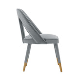 Manhattan Comfort Neda Modern Dining Chair Grey DC081-GY