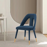 Manhattan Comfort Neda Modern Dining Chair Midnight Blue DC081-MB