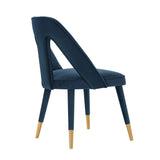 Manhattan Comfort Neda Modern Dining Chair Midnight Blue DC081-MB