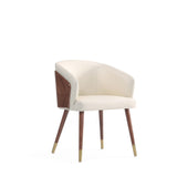 Reeva Dining Chair in Walnut and Cream DC082-CR Manhattan Comfort