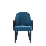 Hillman Dining Arm Chair in Blue DC087AR-BL Manhattan Comfort