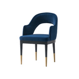 Carrington Dining Armchair in Midnight Blue DC089AR-BL Manhattan Comfort