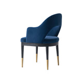 Carrington Dining Armchair in Midnight Blue DC089AR-BL Manhattan Comfort